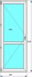 Plastimet Drzwi balkonowe OB8 lewe 865x2295 Plastimet Drzwi balkonowe OB8 lewe 865x2295