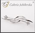 Galeria Jubilerska Broszka srebrna z cyrkoniami SR 10