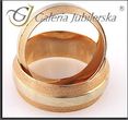 Galeria Jubilerska Obrączki ślubne dwukolorowe OB 1