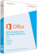 Microsoft Office dla Użyt. Domowych i Małych Firm 2013 PL PKC 1 Użyt. Lic. Doż. (T5D-01753)