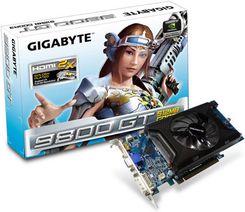 Gigabyte GeForce 9800GT 512MB DDR3 256bit PCI-E(GV-N98TGR-512I)