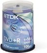 TDK DVD+R 4.7GB 16x Cake 100szt (DVD+R47CBED100)
