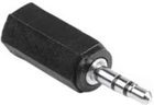 Adapter Minijack 3,5mm stereo wtyk - jack 2,5mm stereo gniazdo czarny (HAMA43376)