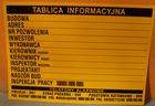Tablica budowlana informacyjna