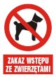 Pl zakaz wstępu ze zwierzętami