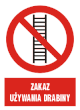Pl zakaz używania drabiny