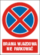 Pl Brama wjazdowa. Nie parkować