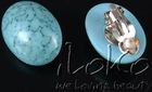 Iloko kolczyki marmurro blu K1-208