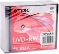 TDK DVD-RW 4.7GB 4x Slim 10szt (DVD-RW47SCNEC10P)