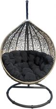 Miloo Fotel Wiszący Cocoon Czarno-Beżowy 323486