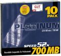 PLATINUM CD-R 700MB 52x Koperta 10szt