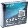 TDK CD-RW 700MB 12x Slim 5szt
