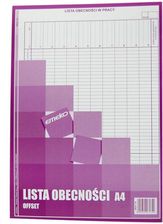DRUK EMEKO LISTA OBECNOŚCI A4 BLOCzEK