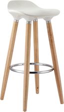 Inspire Hoker Krzesło Barowe Perfect White QS-D631WH