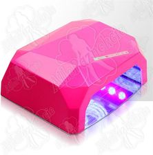 Allepaznokcie Lampa diamond light ccfl & led 36w różowa neonowa