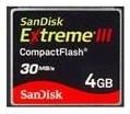 Sandisk CompactFlash Extreme III 4GB (SDCFX3-4096-902)
