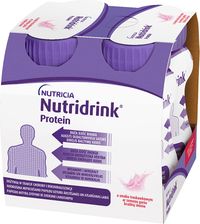 Nutricia Nutridrink Protein smak truskawkowy 4x125ml