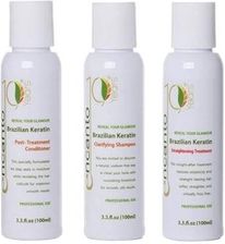 Encanto Do Brasil Zestaw do Keratynowego Prostowania Włosów 3 x 100ml