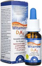Dr Jacobs Witamina D3 K2 zdrowe kości 20ml