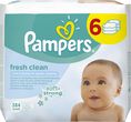Kosmetyki dla dzieci i niemowląt Pampers Fresh Clean chusteczki dla niemowląt 6 x 64 sztuki