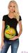  T-shirt ciążowy Pszczółka na liściu czarna