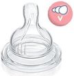 Philips Avent Silikonowy Smoczek Wieloprzepływowy 1 Szczelina 3M+ Scf635/27
