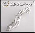 Galeria Jubilerska Broszka srebrna z cyrkoniami (SR 14)