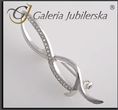 Galeria Jubilerska Broszka srebrna z cyrkoniami (SR 16)