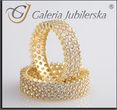 Galeria Jubilerska Obrączka złota z cyrkoniami (Pz 556)