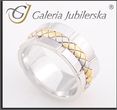Galeria Jubilerska Obrączki ślubne plecione HAND MADE (OB 216)