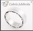 Galeria Jubilerska Obrączki ślubne z białego złota (OB 188)