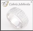 Galeria Jubilerska Obrączki ślubne z białego złota HAND MADE (OB 183)