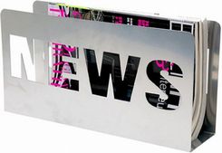 Stojak na gazety NEWS srebrny