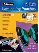 FOLIA LAMINACYJNA FELLOWES A4 2x80mic 100szt ARTFELFLA000