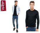Levi's sweter czarny męski gładki lev3 XL
