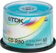 PLYTA TDK CDR 700MB 52X CAKE 50 (CD-R80CBA50-V)
