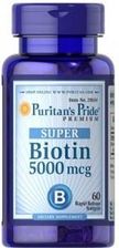 Puritans Pride Biotyna 5000Mcg 60 kaps.