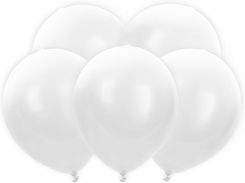 party world Balony świecące LED białe 5szt