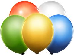 party world Balony świecące LED mix kolorów 5szt