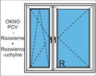 Luks Kolor OKNO O34/O35 PCV 1465x1435 R+UR