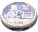 PLATINUM DVD-R 4.7GB 16x Cake 10szt LightScribe (100314)