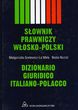 Słownik prawniczy włosko-polski