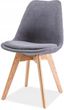 Krzesła Signal Krzesło Dior Buk Ciemnoszare