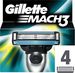 Gillette Mach3 wymienne ostrza 4szt