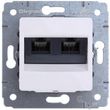 LEGRAND Cariva Gniazdo 2xRJ45 kat.6 UTP Białe (773642)