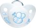 Nuk Silikonowy Smoczek Uspokajający Baby Blue Bez Uchwytu 0-6 M-Cy (729512)