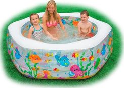 Intex Duży Rodzinny Basen Akwarium 191X178 56493