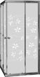 Cersanit Toscana 90 szkło mrożone profil chrom S134-004 Cersanit Toscana 90 szkło mrożone profil chrom S134-004