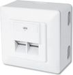 Digitus Gniazdo natynkowe kat.6 2xRJ45 ekranowane (DN-9006-N/A-DN-9006-N)