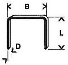 Bosch zszywka z cienkiego drutu, typ 53 S: 11,4 z: 0,74 e: 6 1609200326